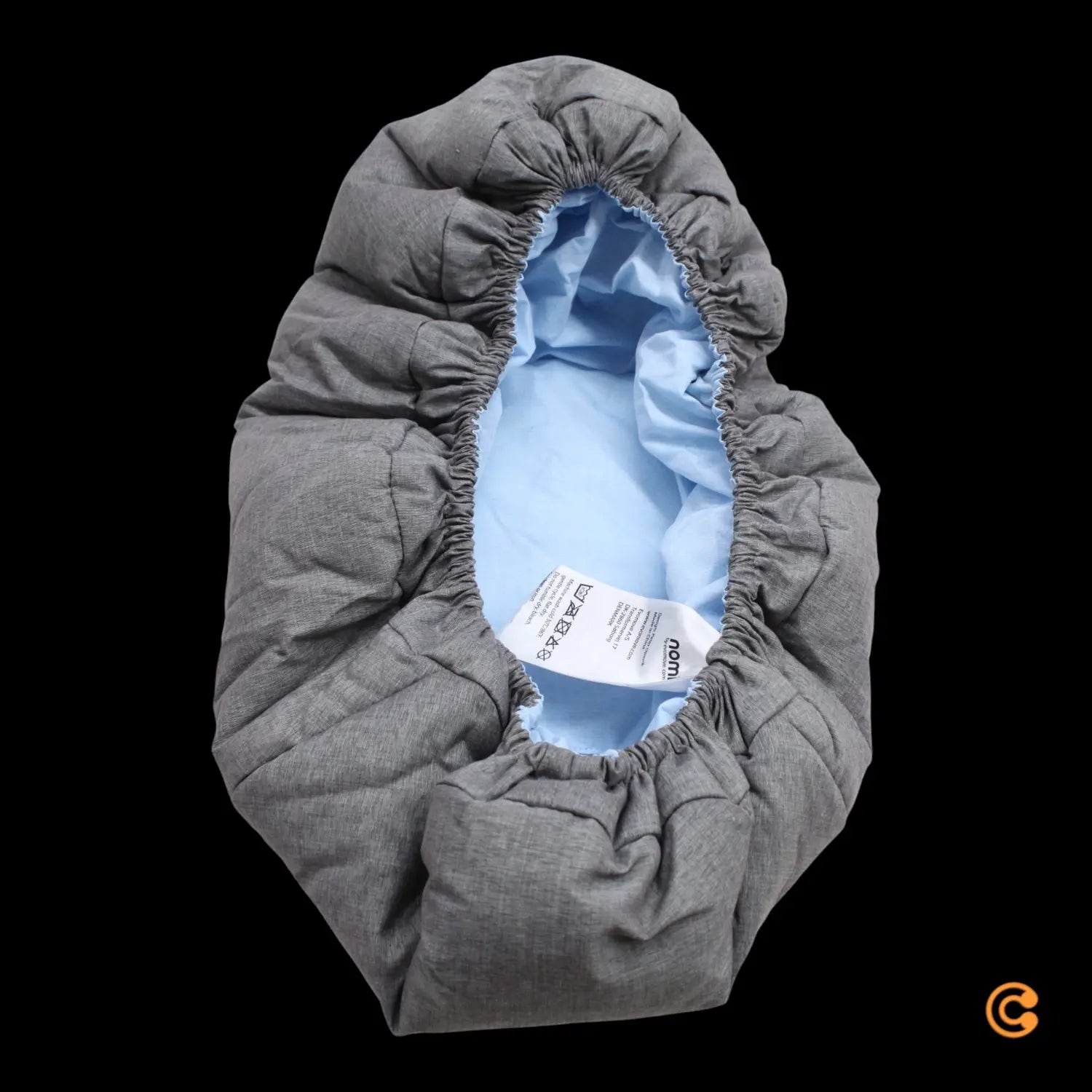 B-Ware Stokke Nomi Newborn Set Black Grey Blue Bezug Hochstuhl Zubehör Kinderhochstuhl