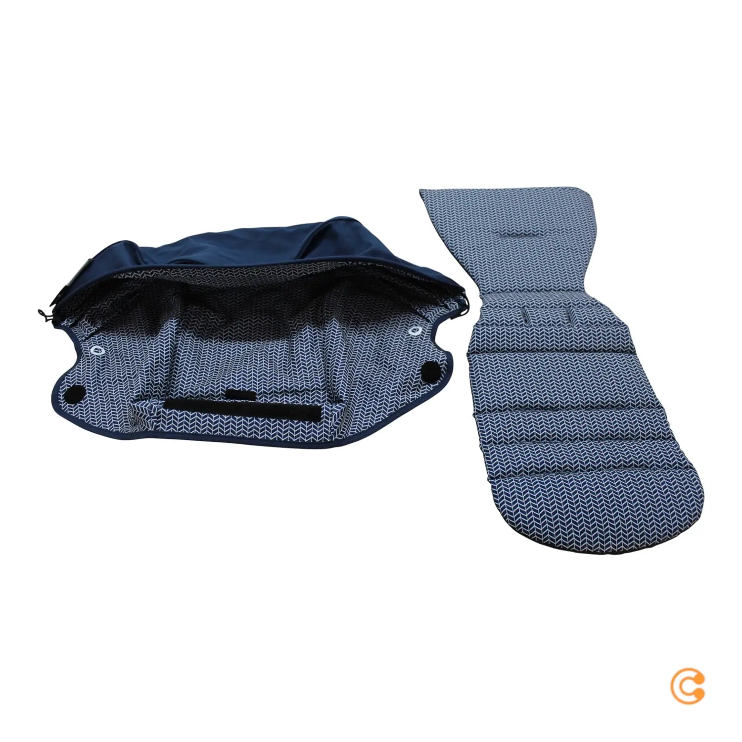 B-Ware Stokke Yoyo 6+ Color Pack Textilset Aufsatz Buggy Air France Blue Kinderwagen