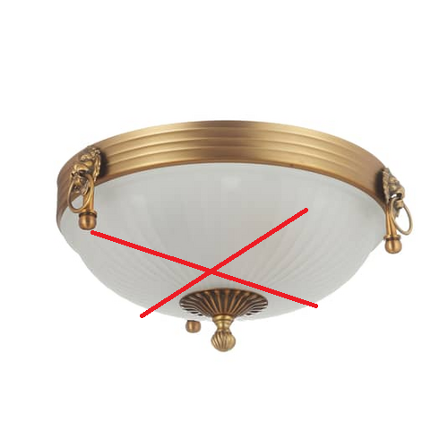 B-Ware Tiroled Deckenlampe Noam 31cm Deckenlampe Deckenlicht Siehe Text/Foto