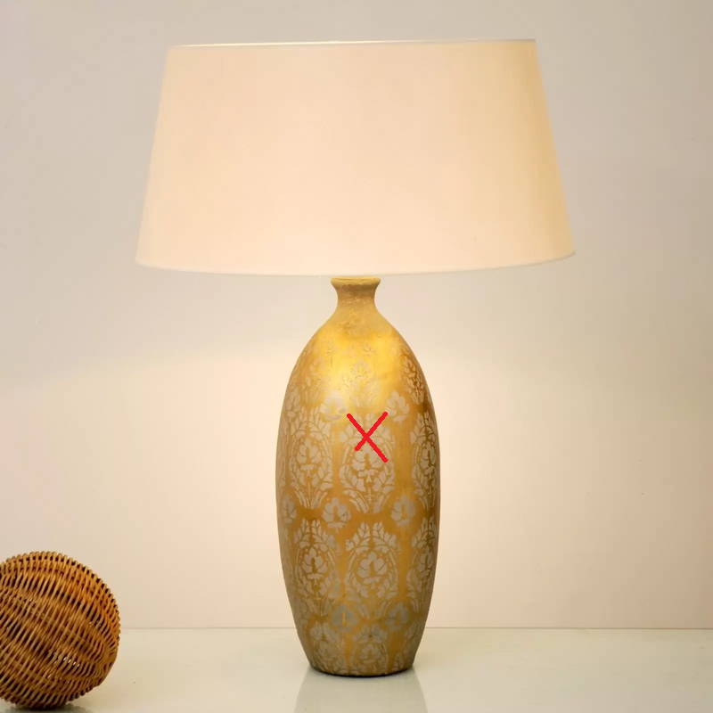 Holländer Tischleuchte Vaso Barocco Tischlampe Tischlicht Leucht Siehe Text/Foto B-Ware