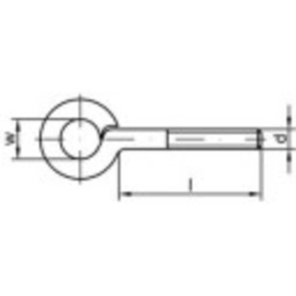 Toolcraft Gewindeösen Schrauböse Metrisch 12 Mm X 80 Mm 50 Stück B-Ware - 4053199306961