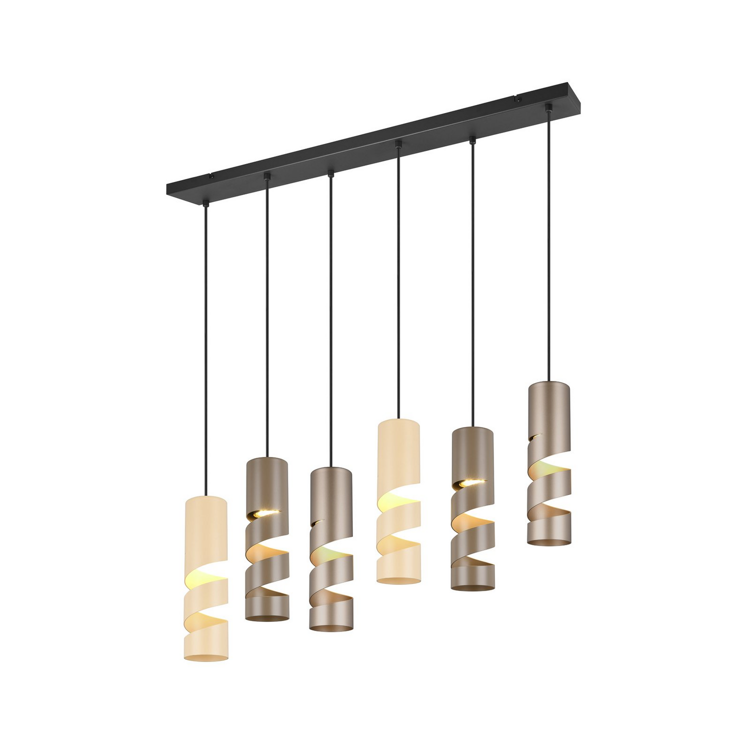 Trio Lighting Hängelampe Stream Pendelleuchte Multicolor L100cm 6flg Metall Gu10 B-Ware - 4017807614039