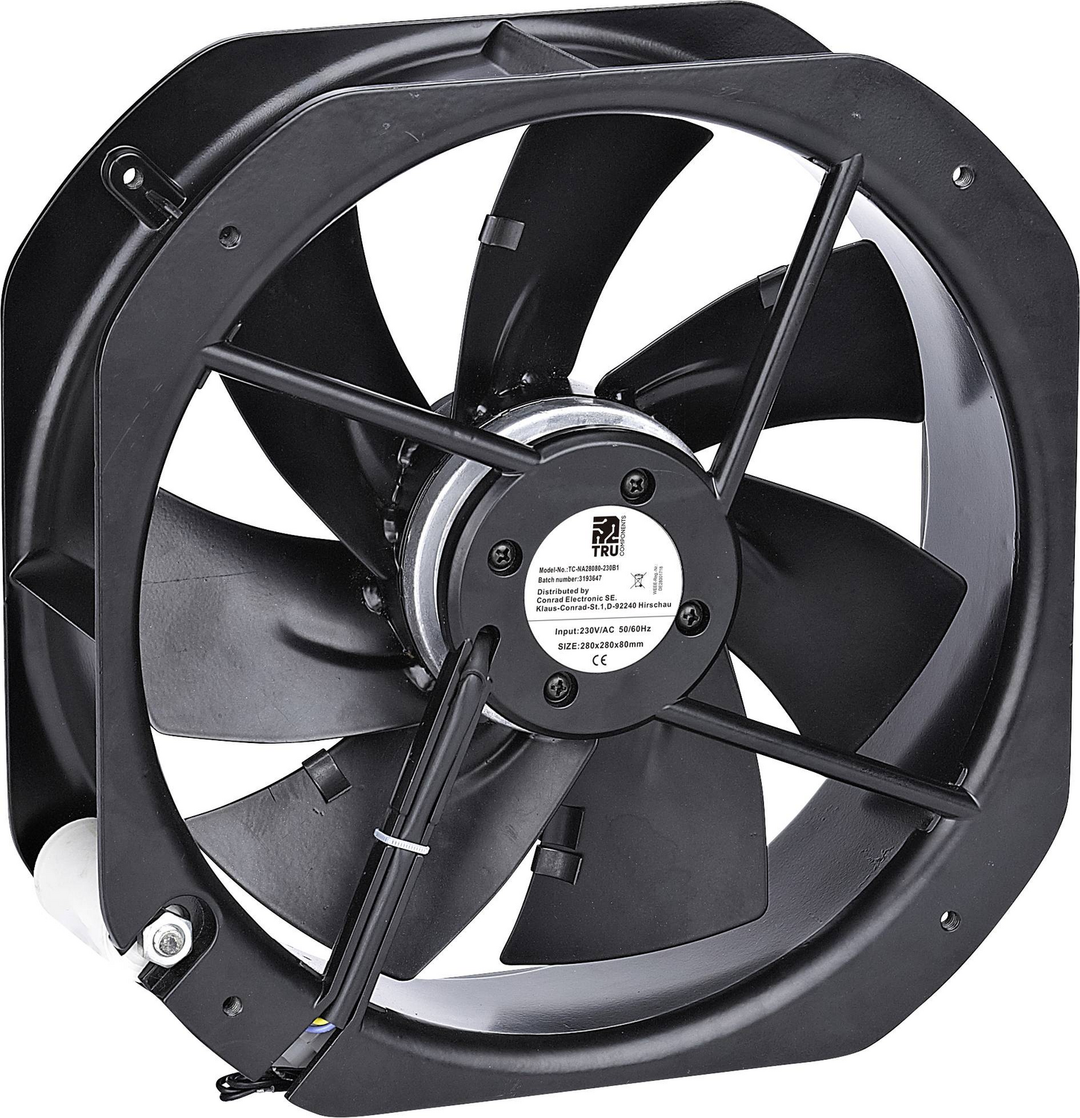 Tru Components Tc Na28080 230 B1 Axiallüfter 230 V/Ac 2570m³/H 280x280x80mm B-Ware - 4064161327457