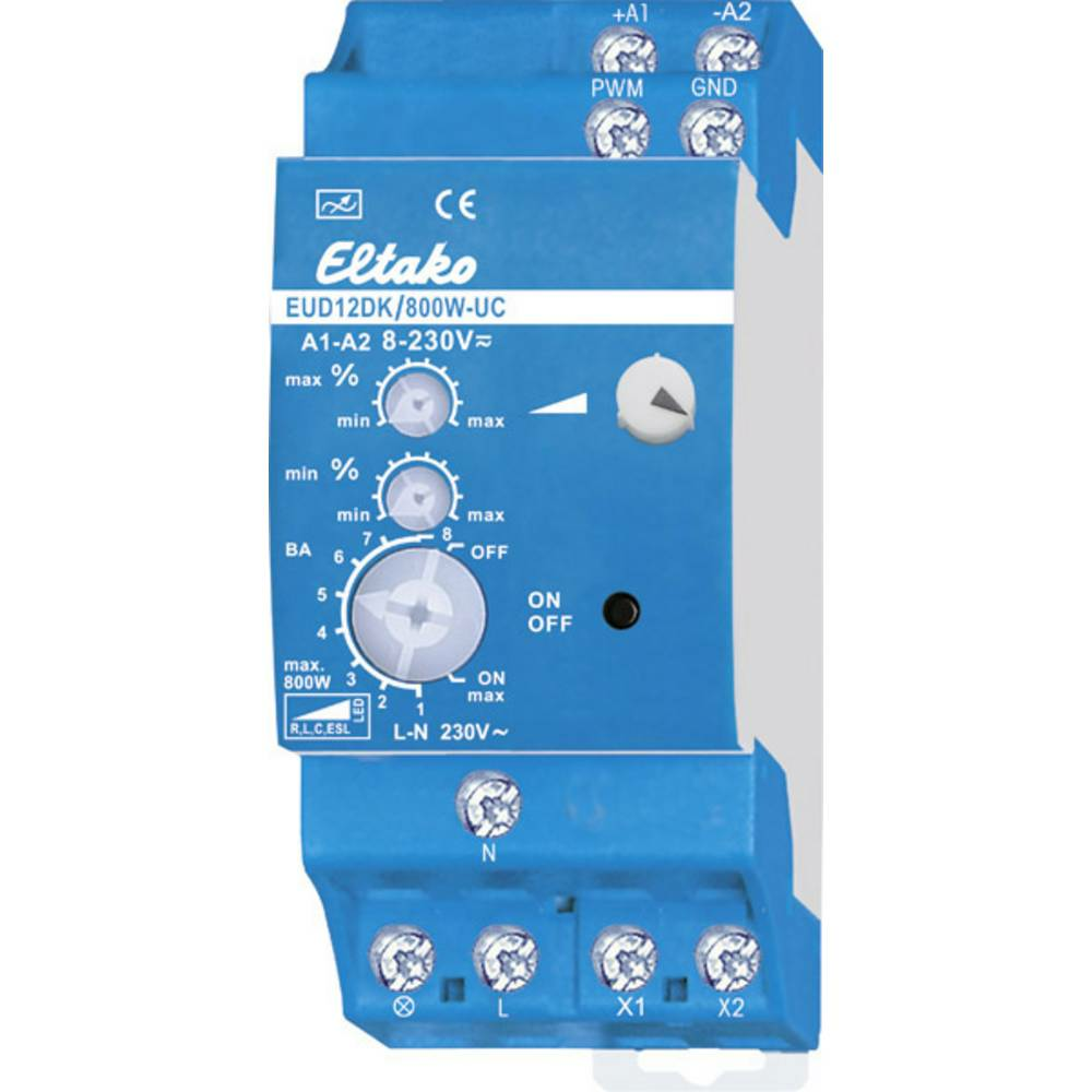 Eltako 21100810 Hutschienen Dimmer Dimmschalter Mit Drehknopf 230 V 800 W B-Ware