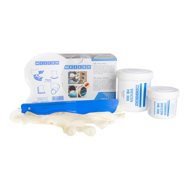 B-Ware Weicon Epoxidharz System Reparaturmasse Epoxidharz Dunkelgrau 200 G Reparatur