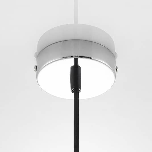 Lindby Robyn Glas-Pendelleuchte Pendellampe Lampe Leuchte einflammig silber