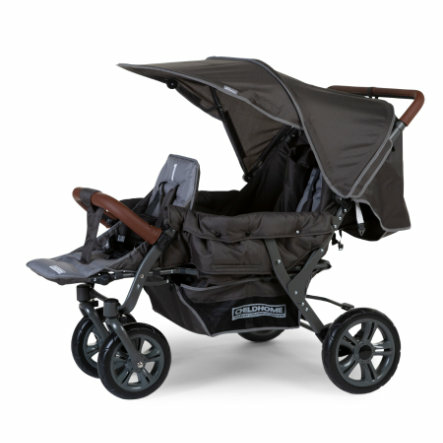 CHILDHOME Drillingssportwagen Kinderwagen Kombikinderwagen Triplet Buggy 463