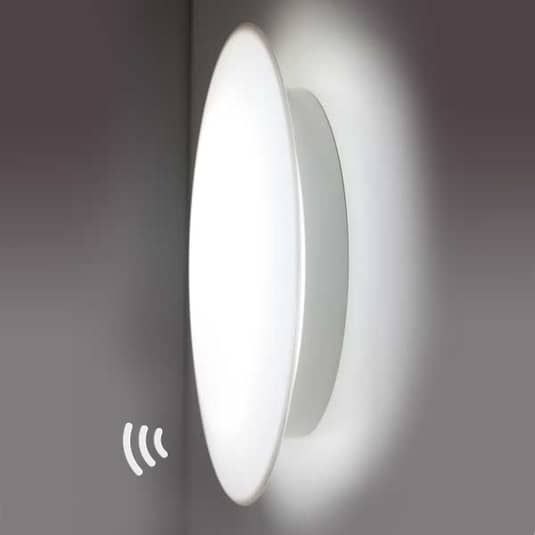 Akzentlicht LED-Wandleuchte Wandlampe Leuchte Lampe Sun 3 4.000K 13W Sensor weiß