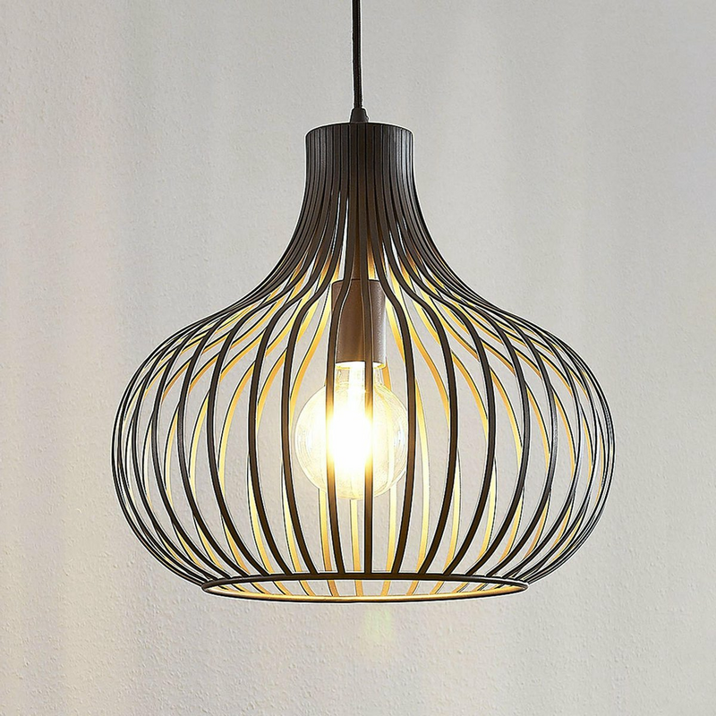 Lindby Hängelampe Hängeleuchte Lampe Leuchte 1-flammig H 38,7 cm E27 kaffeebr901