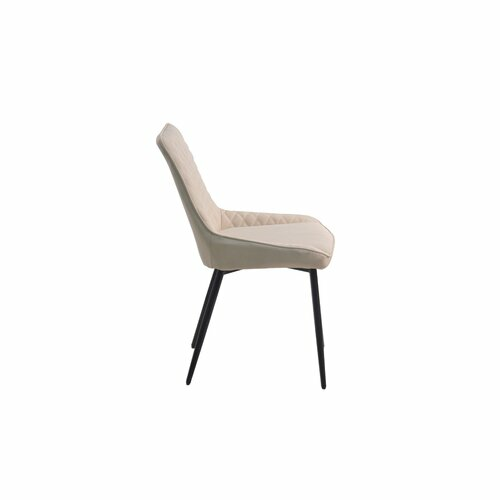 Möbilia 2er Esszimmerstuhl Baja Polsterstuhl Stuhl Küchenstuhl Wohnzimmer Beige