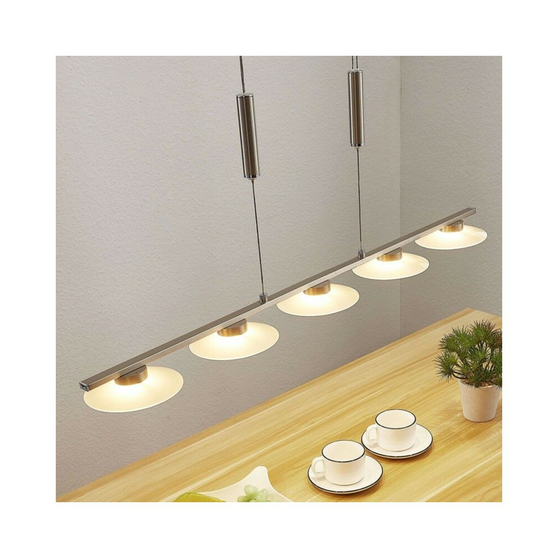 LED-Balkenpendelleuchte Elisea Pendelleuchte Pendellampe Lampe fünfflammig 884