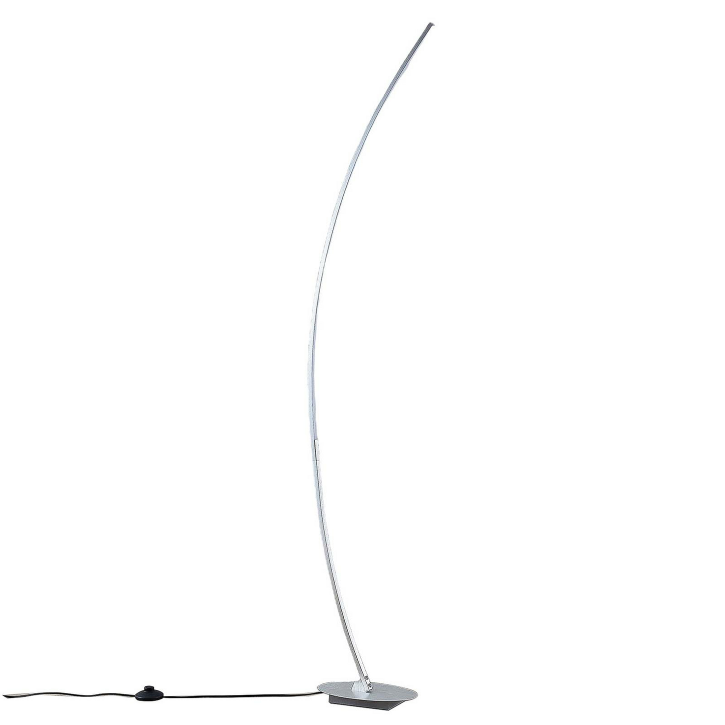 Lindby LED-Bogenstehleuchte Nalevi Stehlampe Lampe Leuchte LED silber gebürs307