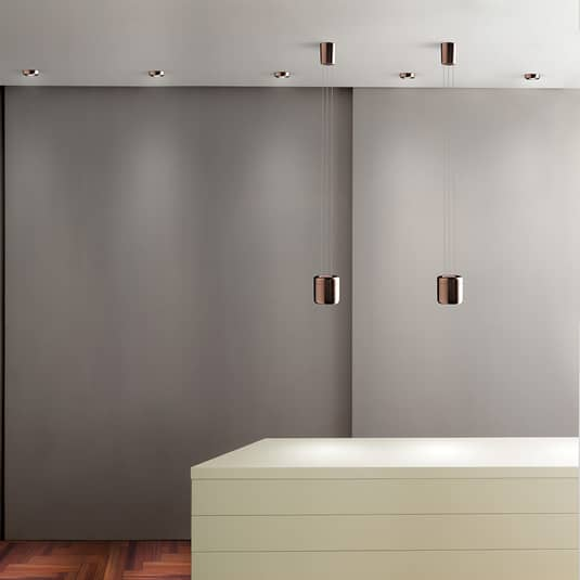 Serien Lighting Cavity Suspension Hängelampe Hängeleuchte Lampe S 2.700K, bronze