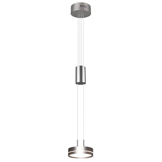 Lindby Eilika LED-Pendelleuchte Pendellampe Lampe Leuchte 1-fl. nickel hängend