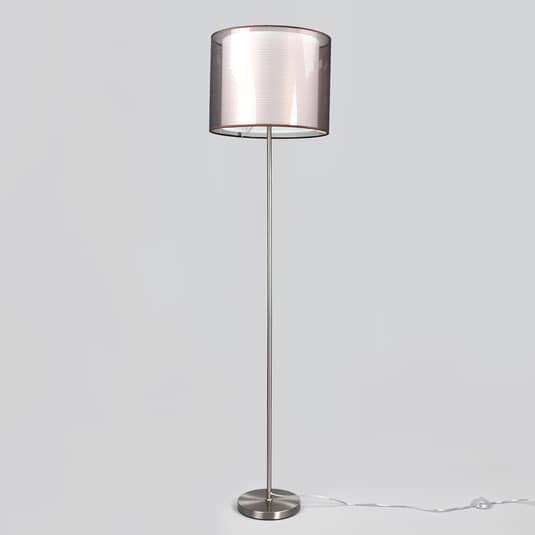 Lindby Stehleuchte Nica Standleuchte Stehlampe Wohnzimmerleuchte E27 braun
