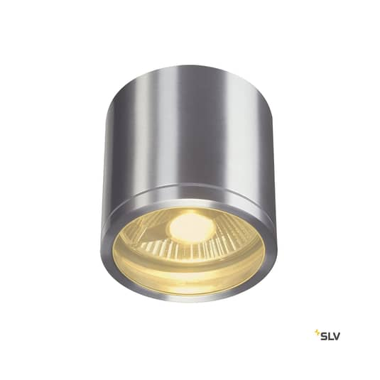 SLV Rox Außendeckenleuchte Lampe Leuchte Deckenlampe Decke aluminium Ø 12,5cm
