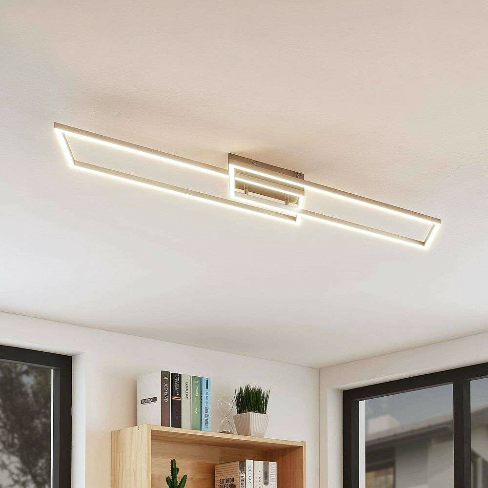 Lucande LED-Deckenlampe Quadra Deckenleuchte Lampe dimmbar 2-flg 113,2 cm 1244