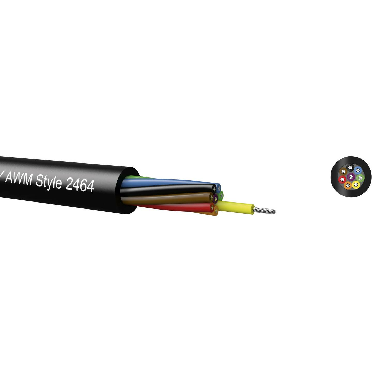 Kabeltronik LiYY Steuerleitung 8 x 0.22mm² Kabel mehradrig PVC Schwarz 95 METER