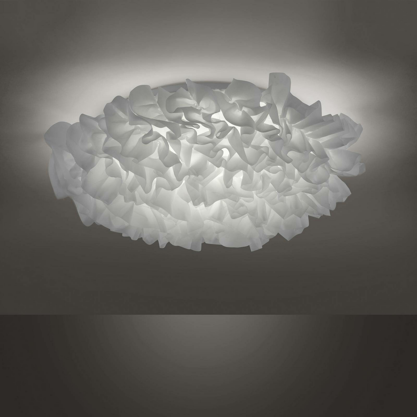 Leuchten Direkt LED-Textil-Deckenlampe Xenia Deckenleuchte Lampe Leuchte Ø 50 cm