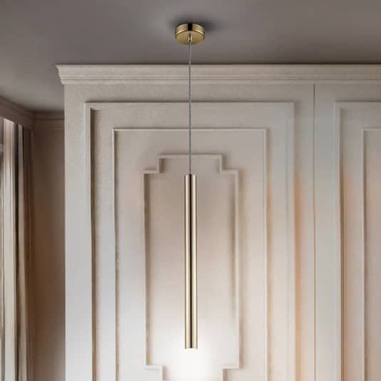 Schuller Valencia LED-Pendelleuchte Varas Lampe Leuchte IP20 5W einflammig, gold