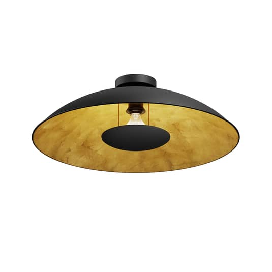 Lindby Deckenlampe Emilienne Deckenleuchte Deko-Deckenlicht E27 Schwarz gold940