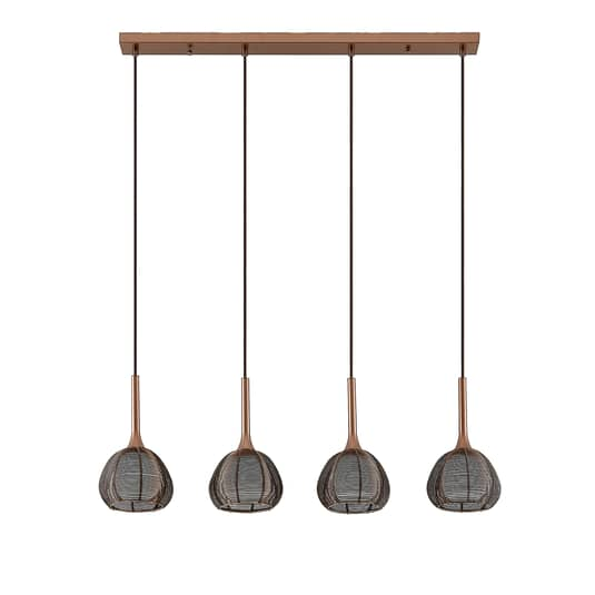 Lucande Tetira Hängeleuchte Deckenlampe Pendelleuchte Deckenleuchte Lampe braun