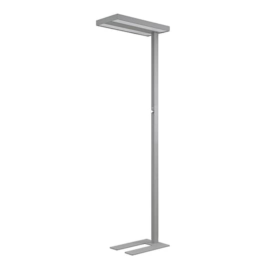 ELC Curina LED-Büro-Stehleuchte Stehlampe Standleuchte Leuchte LED Dimmer silber