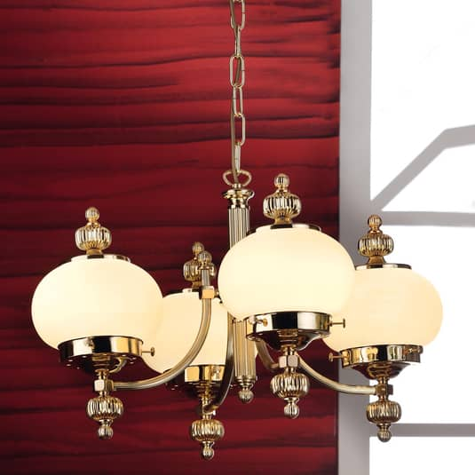 Orion Kronleuchter Ophelia Hängelampe Deckenlampe Pendelleuchte E27 4-flammig
