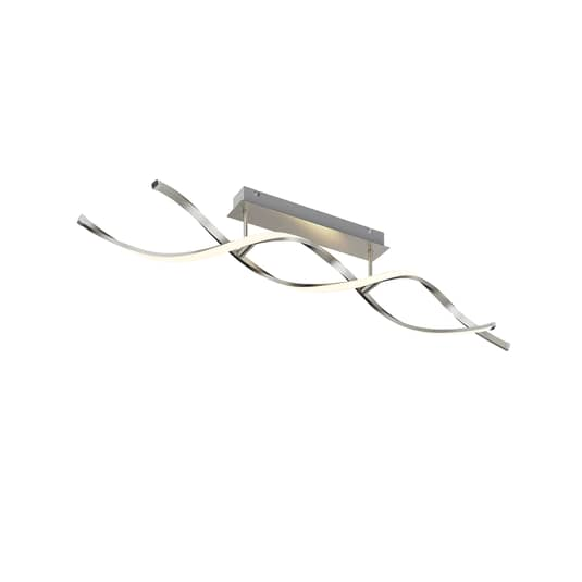 Lindby Spiralförmige LED-Deckenlampe Kati Deckenleuchte Deko-Deckenlicht Alu181
