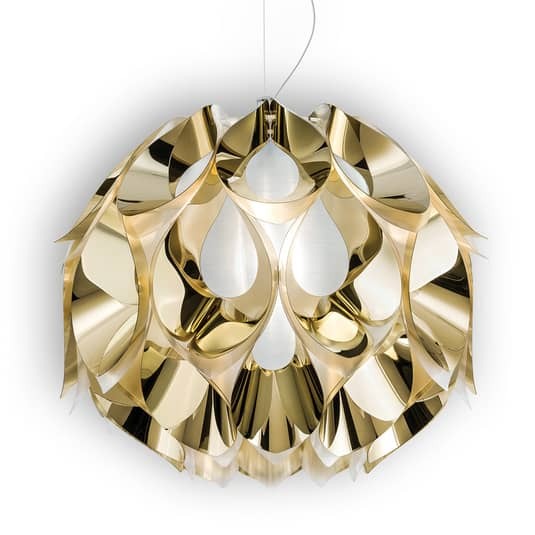 Slamp Flora Design-Hängeleuchte Hängelampe Leuchte Lampe gold 50 cm IP20 E27