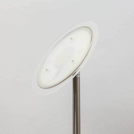 Malea LED-Deckenfluter Deckenlampe Deckenlampe Lampe Leuchte Lesearm nickel