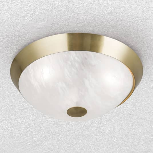 Orion Klassische Deckenlampe Deckenleuchte E27 Lampe Jaya mit Glasschirm 34 cm