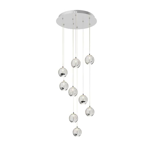 Lucande Hayley LED-Hängelampe Hängeleuchte Lampe Wohnzimmerlampe 9-flammig ch124