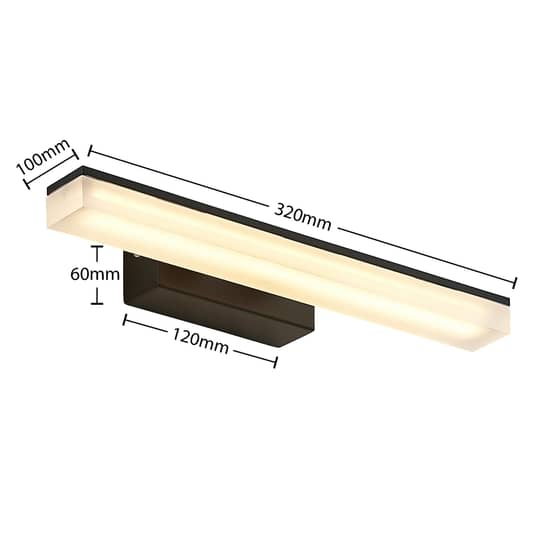 Lucande Lisana LED-Wandleuchte Wandleuchte Wandlicht Leuchte Lampe Licht IP44 32