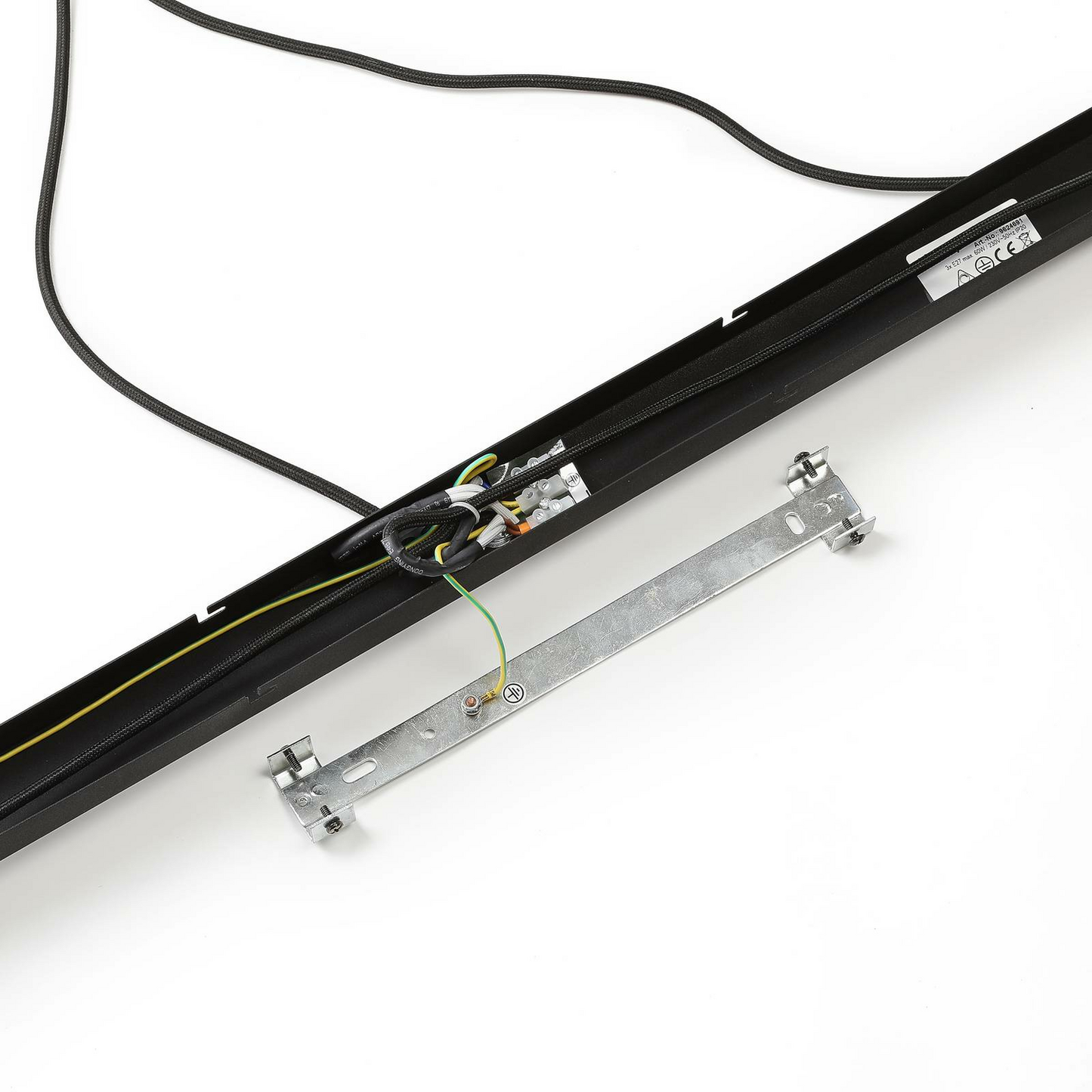Lindby Sofian Hängelampe Hängeleuchte Lampe Leuchte 3-flmg E27 rauchgrau schw904