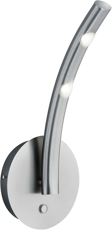 Trio LED-Wandleuchte COLUMBUS Wandlampe Flurlampe LED nickel matt aluminium