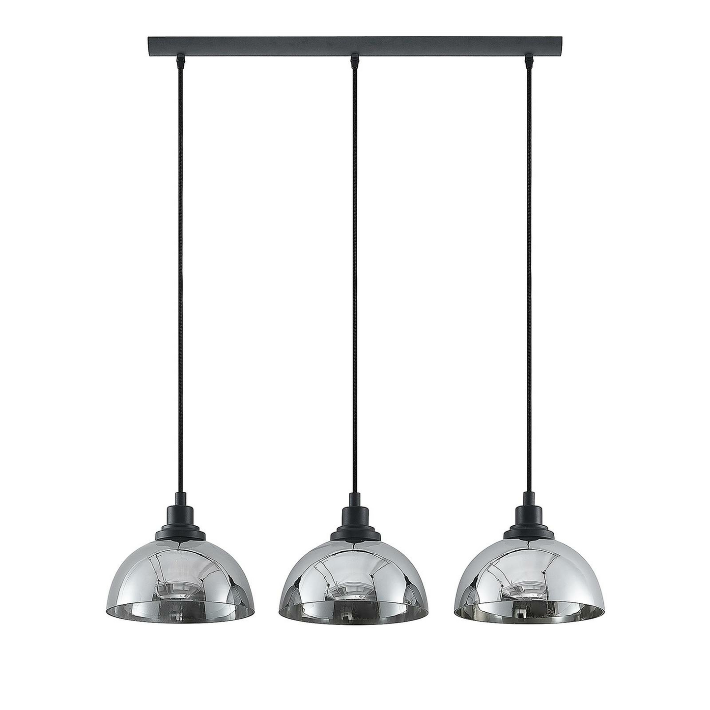 Lindby Marven Hängeleuchte Hämgelampe Lampe Leuchte 3 Rauchglasschirme E27 g229