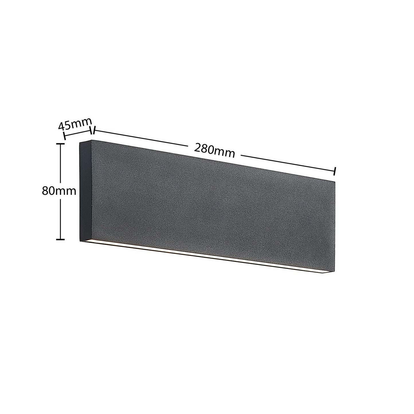 Lindby Ignazia LED-Wandleuchte Wandlampe Lampe Leuchte 2-flammig 28 cm schw162
