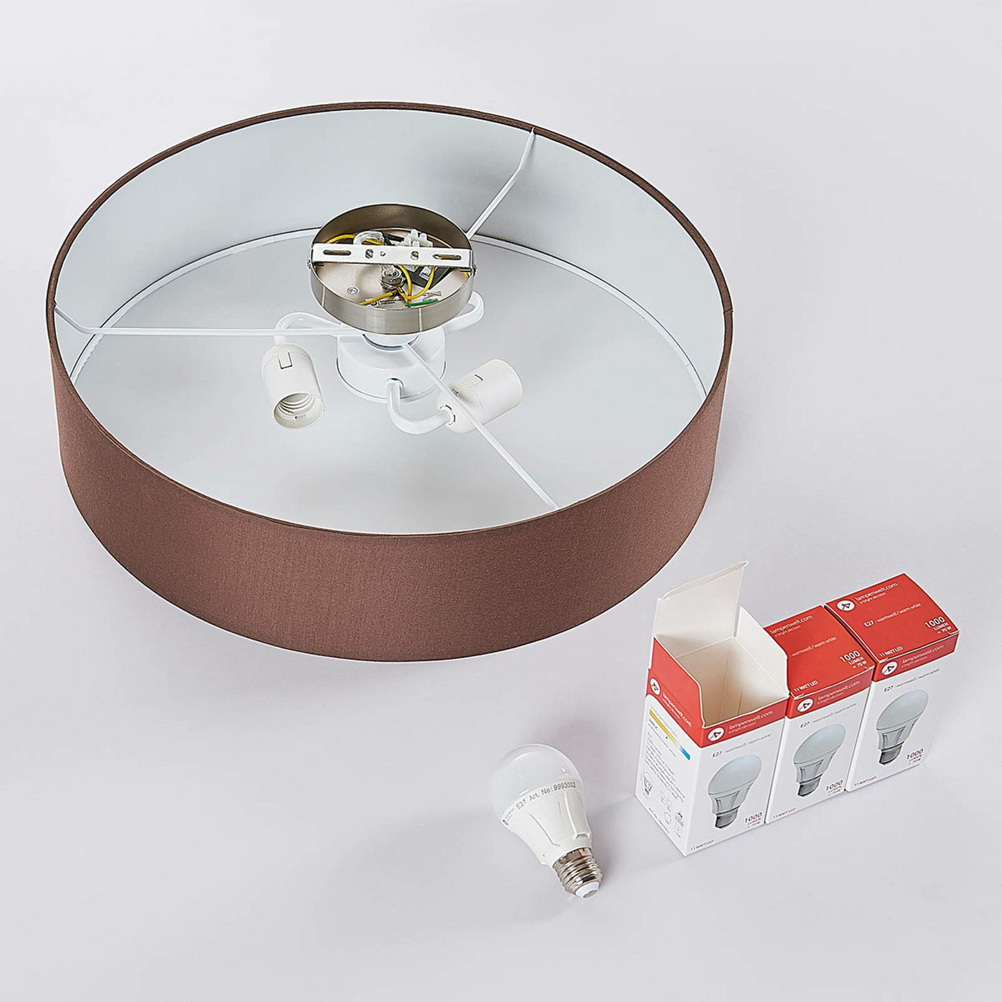 Lindby Deckenleuchte Sebatin Deckenlampe Lampe Leuchte mit E27-LED 50 cm br763