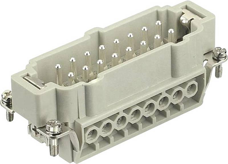 Harting Han 16E-sti-s Stifteinsatz Verbindung 16 + PE Schrauben UNVOLLSTÄNDIG