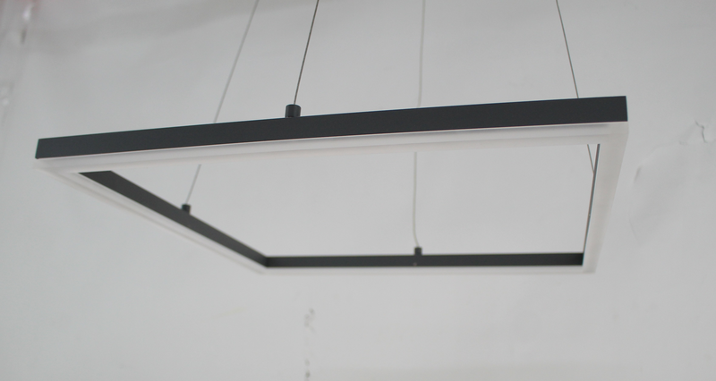Fabas Luce LED-Pendelleuchte Bard Pendellampe Lampe Leuchte 42x42 cm anthrazit