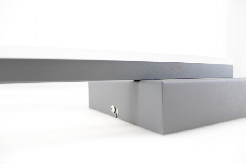 Fabas Luce LED-Deckenlampe Bard Deckenlampe Deckenlicht LED 42x42 cm anthrazit