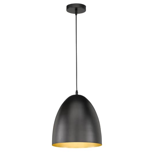 FISCHER & HONSEL Hängeleuchte Mylon Deckenleuchte Pendellampe E27 schwarz gold