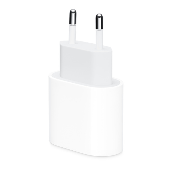 Apple 20W USB‑C Power Adapter Netzteil Ladegerät EU Stecker Netzadapter weiß pro