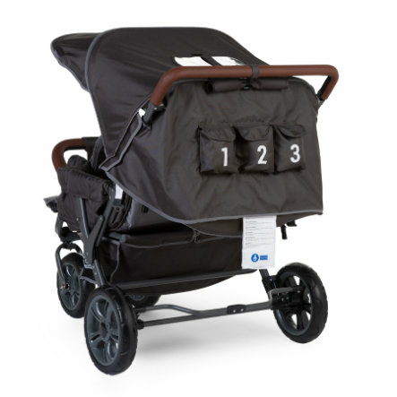 CHILDHOME Drillingssportwagen Kinderwagen Kombikinderwagen Triplet Buggy 463