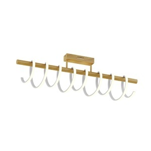 Lucande Milora LED-Deckenlampe Deckenleuchte Leuchte Lampe Licht 100cm eiche4