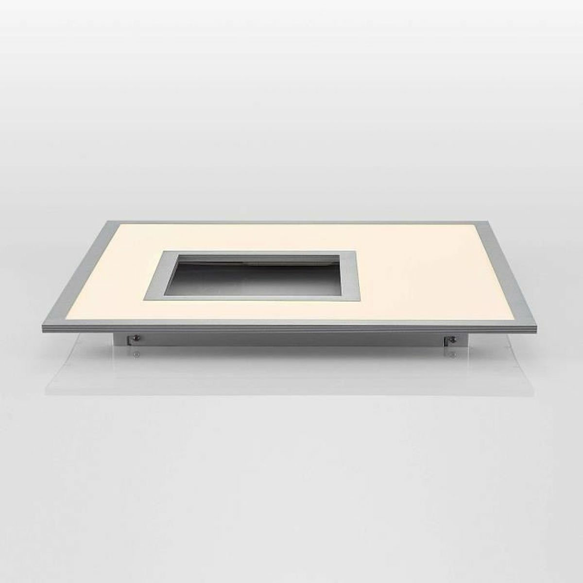 Lampenwelt LED-Deckenleuchte Durun, dimmbar, CCT, eckig 60 cm Lampe Leuchte IP20
