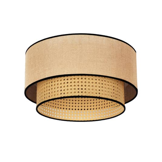 Euluna Deckenlampe Boho Rattan Deckenlampe Deckenlicht Lampe Leuchte E27 Rattan