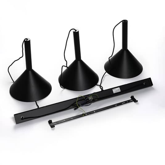 Arcchio Tadej Pendellampe Pendelleuchte Lampe Leuchte 3-flammig schwarz gold