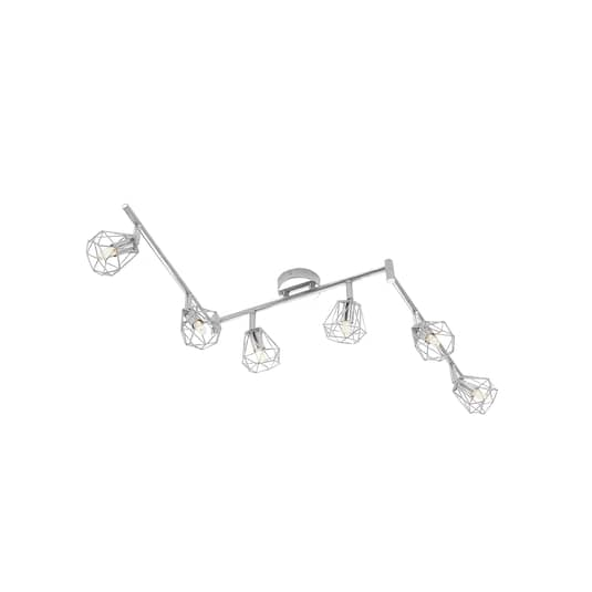 Lindby Giada LED-Deckenstrahler Deckenleuchte Lampe Leuchte LED 6-flammig chrom